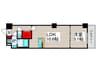 アルファコート西新井 1LDKの間取り
