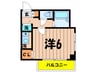 ベルテ祐天寺 1Rの間取り