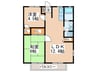 ファミール田倉 2LDKの間取り