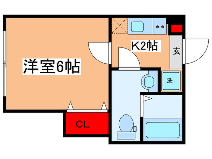 間取り図 アザーレ・バモス読売ランド前