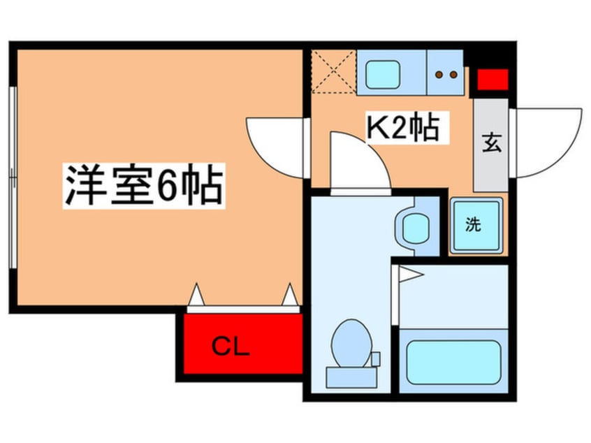 間取図 アザーレ・バモス読売ランド前