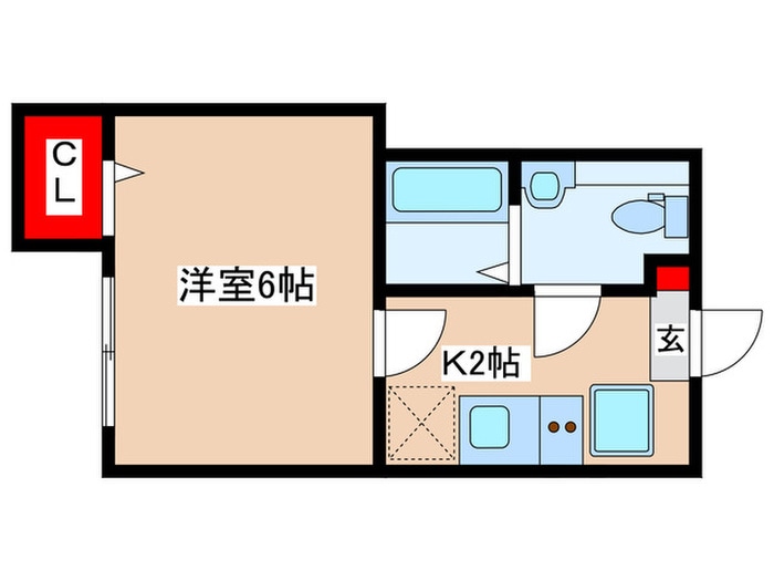 間取り図 アザーレ・バモス読売ランド前