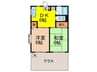 ビバ久が原 2DKの間取り