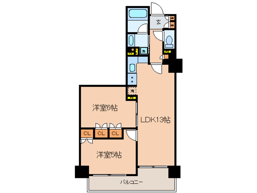 間取図 パ－クアクシス日本橋浜町