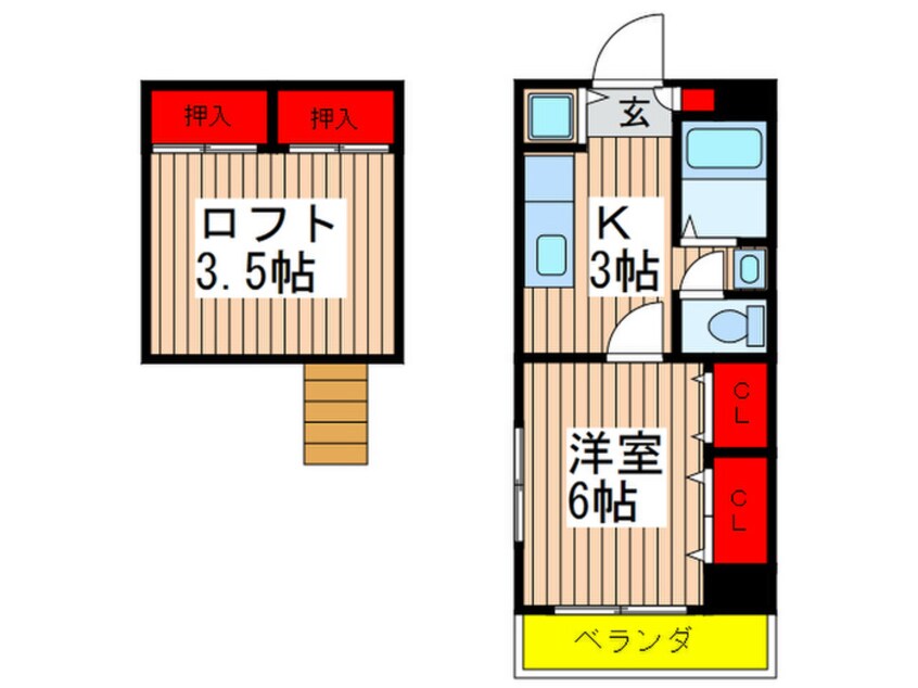 間取図 ゆうゆうはいむ