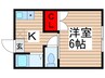 セイワハイツ八柱 1Kの間取り