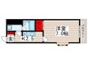 第２ツボイビル 1Kの間取り