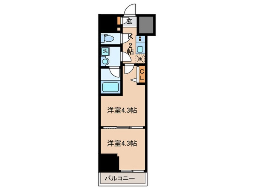 間取図 PREMIUM CUBE G 後楽園