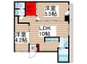 大栄ビル 2LDKの間取り