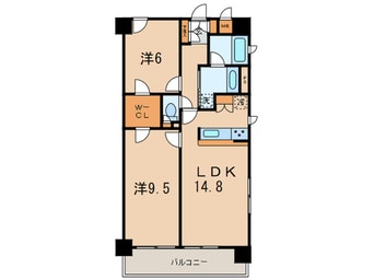 間取図 コンフォリア新子安(1004)