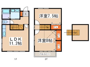 間取図 テラスハウスポワ－ル