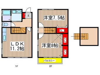 間取図 テラスハウスポワ－ル