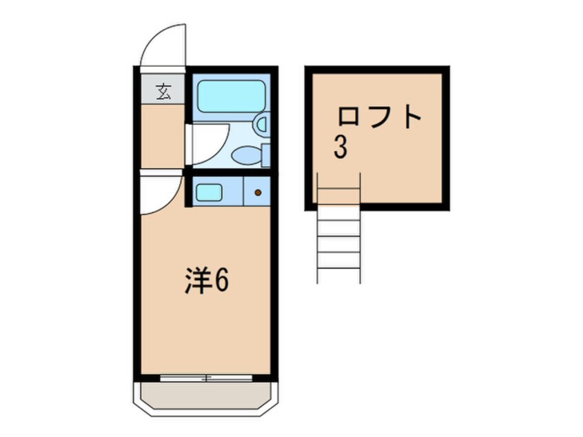 間取図 プラザ・ドゥ・モーリスＢ