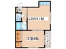 ルミエール国領 1LDKの間取り