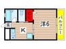 Grand Palace西千葉 1Kの間取り