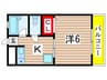 Grand Palace西千葉 1Kの間取り