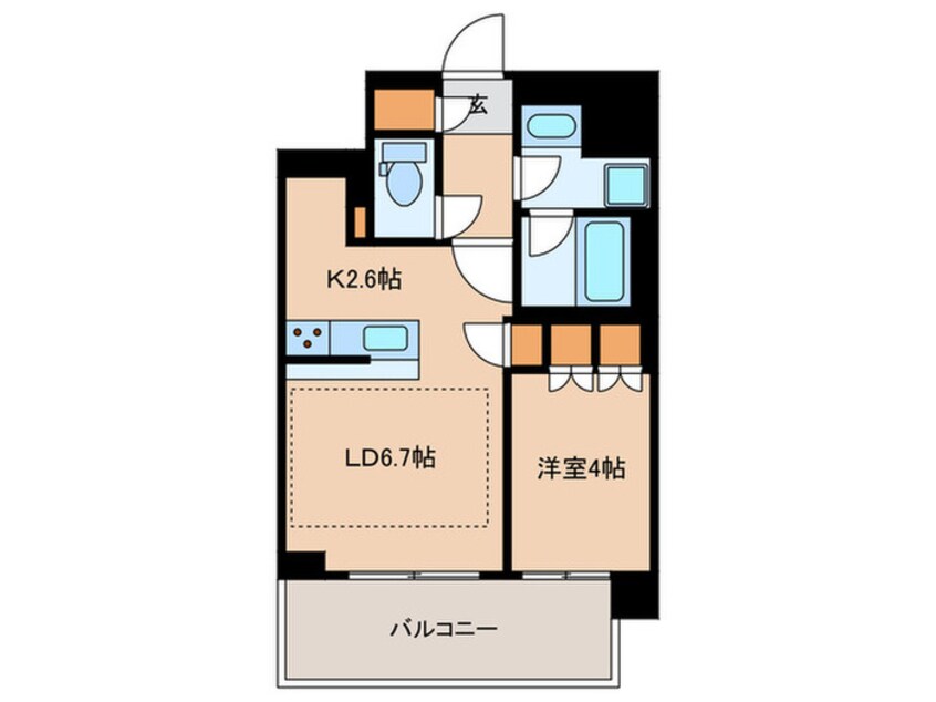 間取図 LIBR　GRANT　四谷三丁目