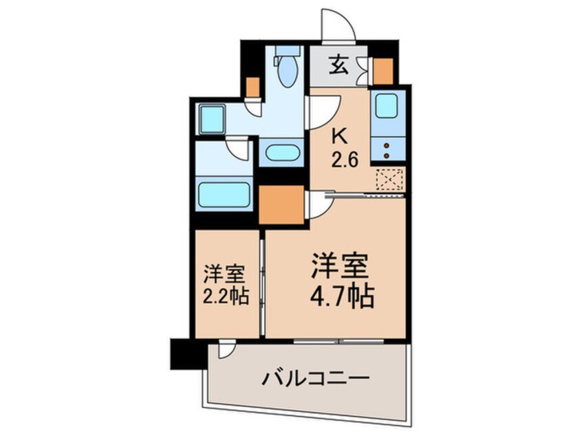 間取図 LIBR　GRANT　四谷三丁目