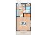 コクブマンション 1Kの間取り