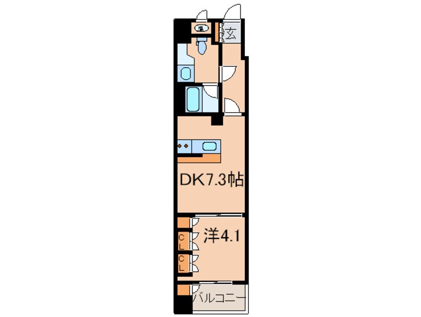 間取図 カスタリア銀座Ⅲ