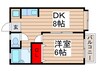 Ｋハイム 1DKの間取り