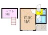 エトワ－ル新高円寺 1Kの間取り