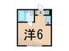 Ｃｉｔｙ　Ｈｏｕｓｅ石川台 1Rの間取り