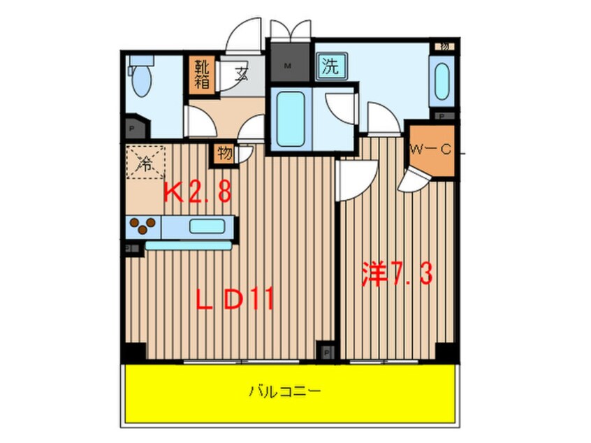 間取図 コンフォリア駒場