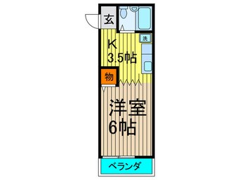 間取図 コーポハナブサ