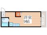 コーポハナブサ 1Rの間取り