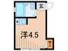 ハイツ上の台 1Rの間取り