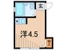 ハイツ上の台 1Rの間取り