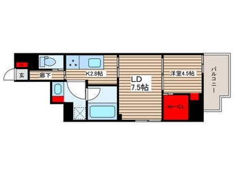間取図 ﾐﾘｱﾚｼﾞﾃﾞﾝｽ根岸柳通り