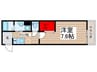 SUNRISE津田沼 V 1Kの間取り