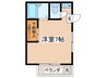 レインボ－ハイツ 1Rの間取り