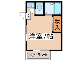 間取図 レインボ－ハイツ