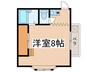 レインボ－ハイツ 1Rの間取り