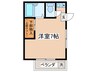 レインボ－ハイツ 1Rの間取り