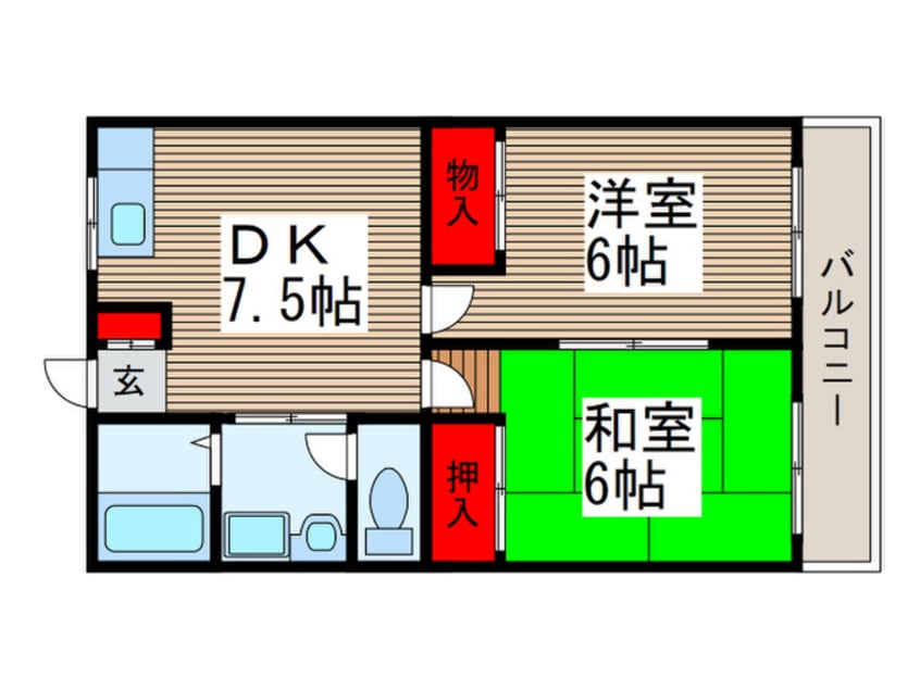 間取図 うちやまコ－ポ