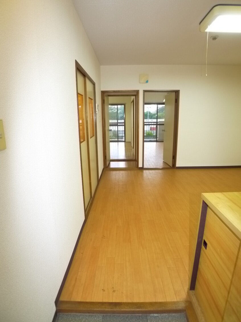 室内からの展望 うちやまコ－ポ