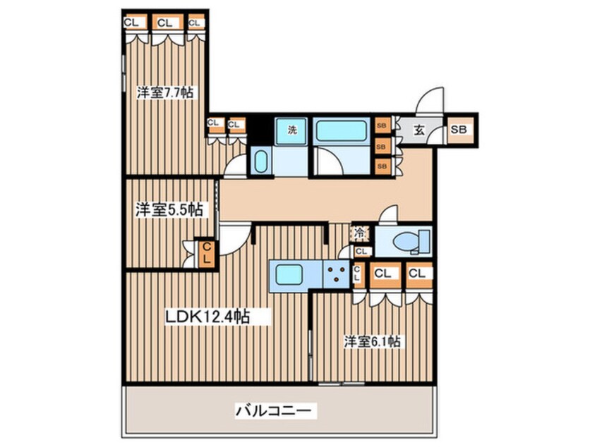 間取図 メルクマール京王笹塚レジデンス