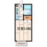 パークヒルズ 1Kの間取り