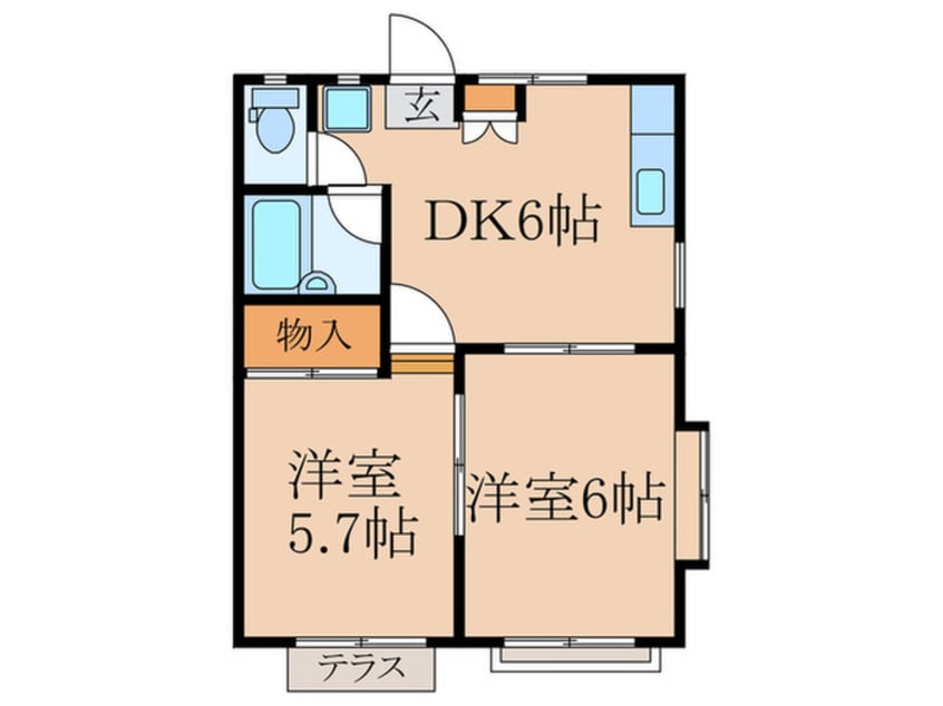間取図 ＬＣＮヘランファイブ