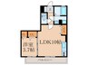 プランド－ルパレス 1LDKの間取り