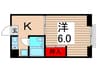 サンハウス関原 1Kの間取り