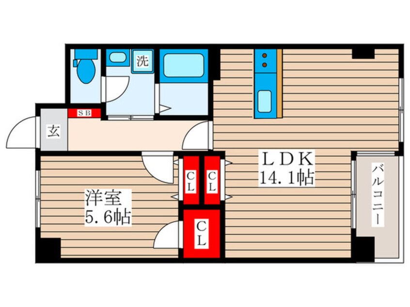 間取図 ウィルテラス船堀