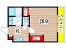 末広ウッドビレッジ 1Kの間取り