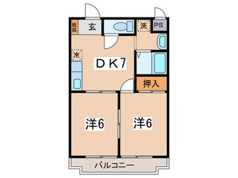 間取図 エクレ―ル相南  第二