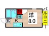 コーポワタナベ 1Kの間取り