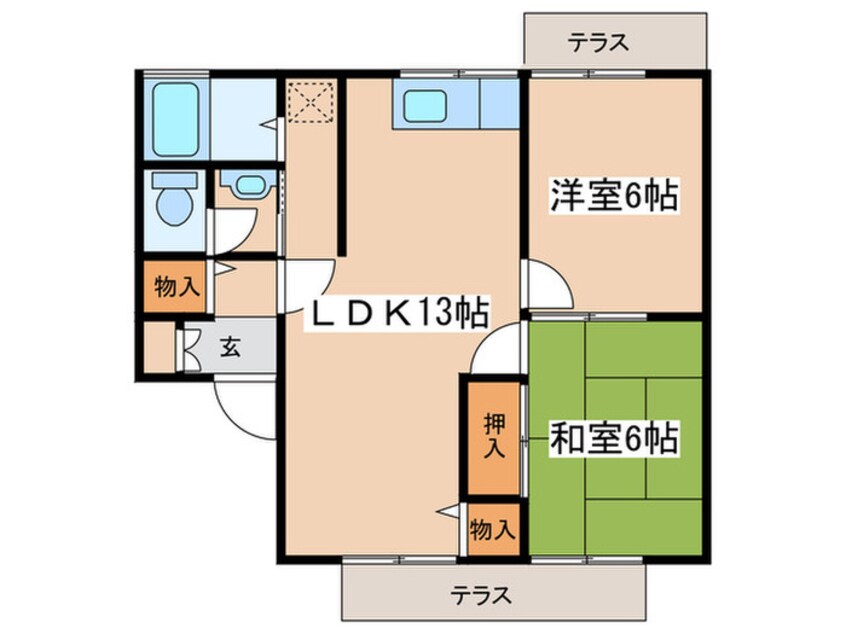 間取図 レガートＡ